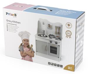 Detská kuchynka Viga 44049 PolarB eco sivá