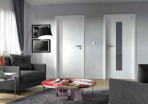 Sapeli Elegant Komfort dvere poldrážkové model 10 CPL laminát farba biela CPL laminát biela hladká