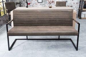 Dizajnová lavica Maximiliano 160 cm vintage taupe