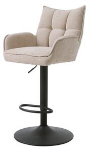 Krémové barové stoličky s nastaviteľnou výškou v súprave 2 ks Marilla – Unique Furniture