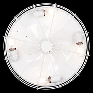 Trio R61095031 stropný ventilátor s osvetlením Trondheim 4x10W | E27 - diaľkové ovládanie, časovač, 3 rýchlosti, biela