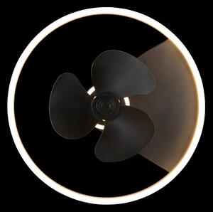 Trio R67083132 LED stropný ventilátor s osvetlením Borgholm 1x30W | 3000lm | 2700-6000K - stmievateľné, diaľkové ovládanie, nastaviteľná teplota svetla, časovač, 3 rýchlosti, čierna