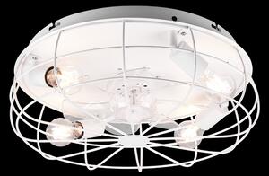 Trio R61095031 stropný ventilátor s osvetlením Trondheim 4x10W | E27 - diaľkové ovládanie, časovač, 3 rýchlosti, biela