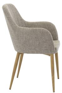 Comfort stolička sivá/natur