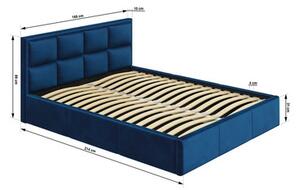 Čalúnená posteľ OTTO rozmer 140x200 cm Tmavosivá