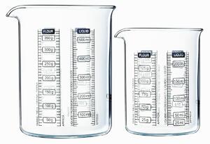 Pyrex Sada sklenených odmeriek 2 ks, 0,25 l + 0,5 l