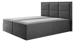 Čalúnená posteľ ROMA rozmer 140x200 cm Tmavosivá