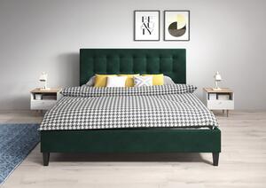 Čalúnená posteľ DAVID rozmer 80x200 cm Zelená