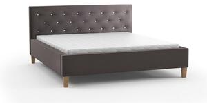 Čalúnená posteľ ŠIMON sivá rozmer 80x200 cm