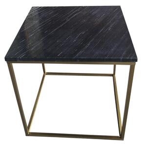 Estelle malý konferenčný stolík čierna/zlatá
