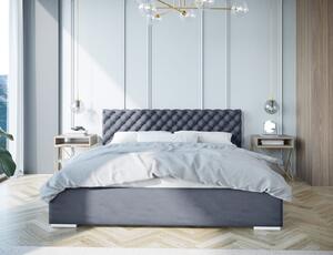 Moderná čalúnená posteľ FIGO - Drevený rám, 120x200