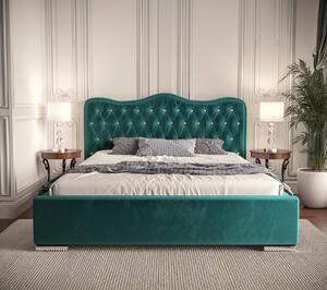 Moderná čalúnená posteľ ROYAL - Drevený rám, 120x200