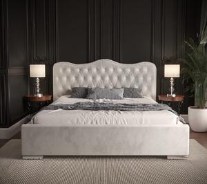 Moderná čalúnená posteľ ROYAL - Drevený rám, 120x200