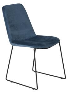Muce jedálenská stolička modrý zamat