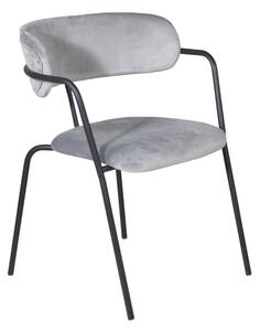 Arrow stolička sivý zamat