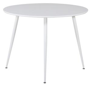 Plaza okrúhly jedálenský stôl biela/biela