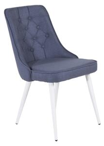 Velvet Deluxe stolička modrá/biela