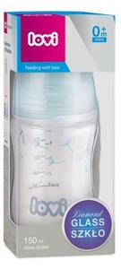 Sklenená fľaša LOVI Diamond glass, 150 ml 0+m