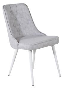 Velvet Deluxe stolička sivá/biela