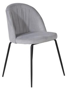 Wrinkles stolička sivý zamat