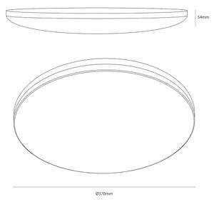 LED stropné svietidlo HUGO LED/16/24/32W/230V 3000/4000/6500K pr. 37 cm IP54 biele