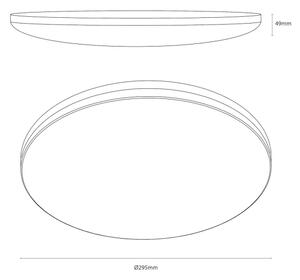 LED stropné svietidlo HUGO LED/12/18/24W/230V 3000/4000/6500K pr. 30 cm IP54 čierne