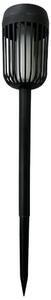 LED solárna lampa FLAME LED/1,2V 100 mAh 1800K 37 cm IP44 čierna