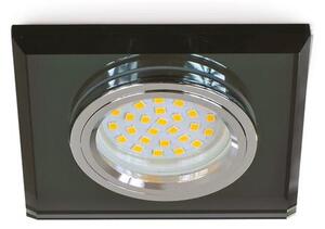 Svietidlo bodové štvorcové pevné OH27N BLACK LED GU10