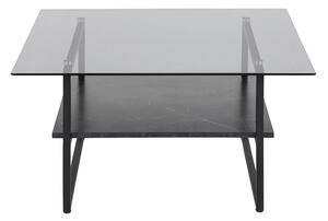 Okaya konferenčný stolík 80x80 čierna/čierna