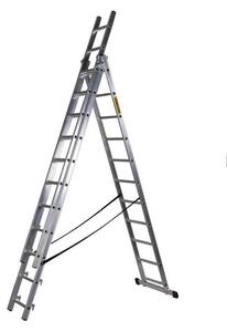 Rebrík Strend Pro DP 3x11, Alu, EN 131 max. 6.36 m, BASIC "P"
