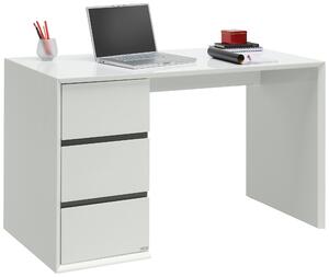 PÍSACÍ STÔL, čierna, biela, 125/60/76 cm Xora - Kancelárske stoly