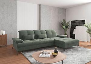 ROHOVÁ SEDAČKA, textil, zelená Sit & More - Sedačky, Online Only