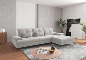 ROHOVÁ SEDAČKA, textil, strieborná Sit & More - Sedačky, Online Only