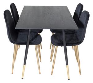 Dipp Polar II stolová súprava čierna/čierna