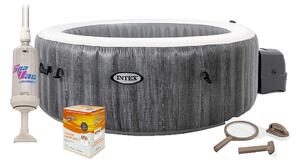 Intex | Vírivý bazén Pure Spa - Bubble Greywood Deluxe AP 4 + výhodný set príslušenstva | 19900145