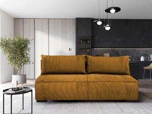 ROZKLADACIA POHOVKA, textil, horčicovožltá MID.YOU - Sedačky, Online Only