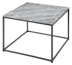 Konferenčný stolík Elements s mramorovou doskou sivý