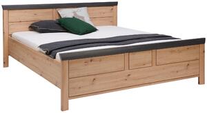 POSTEĽ, 140/200 cm tmavosivá, dub artisan Hom`in - Postele