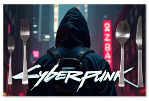 Sablio Prestieranie Cyberpunk 2077 Výhľad na mesto: 40x30cm