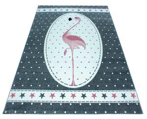 DETSKÝ KOBEREC, 160/230 cm, sivá, biela, pink Ben'n'jen - Online Only bytové doplnky, Online Only