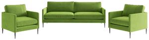 SEDACIA ZOSTAVA, textil, zelená Livetastic - Online Only obývacie izby, Online Only