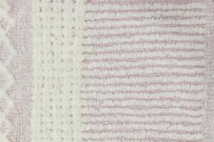 MUZZA Vlnený koberec ria 120 x 170 cm ružový