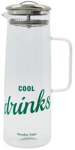 Sklenený džbán so sitkom Cool Drinks 1,5 l