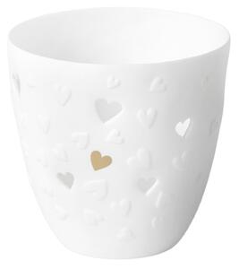 Porcelánový svietnik Wedding Hearts