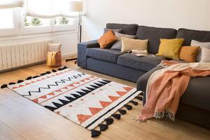 MUZZA Prateľný koberec tecalzo 120 x 160 cm oranžový