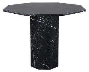 Marbs okrúhly jedálenský stôl čierny/čierny mramor