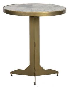 Cute príručný stolík ø 44,5 cm s mramorovou doskou