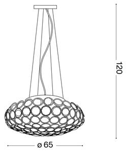 Ideal Lux - LED Krištáľový luster na lanku KING 12xG9/3W/230V pr. 65 cm chróm