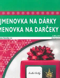 FANDY Menovky na darčeky XMAJ-001