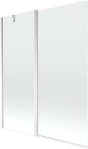 MEXEN - Flip zástena vaňová, 1-krídlo, 140 x 150 cm - transparentné, chróm - 894-140-101-01-00